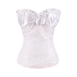 Women Plus Size XXXXXXL Boned Corset Women Wholesale High Quality Backless One Piece Strapless Skin Tight Body Tops Breast