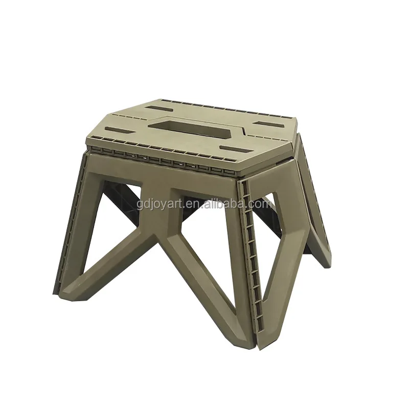 Small Plastic Foot Step Camp Household Outdoor Portable Folding Chair Stool