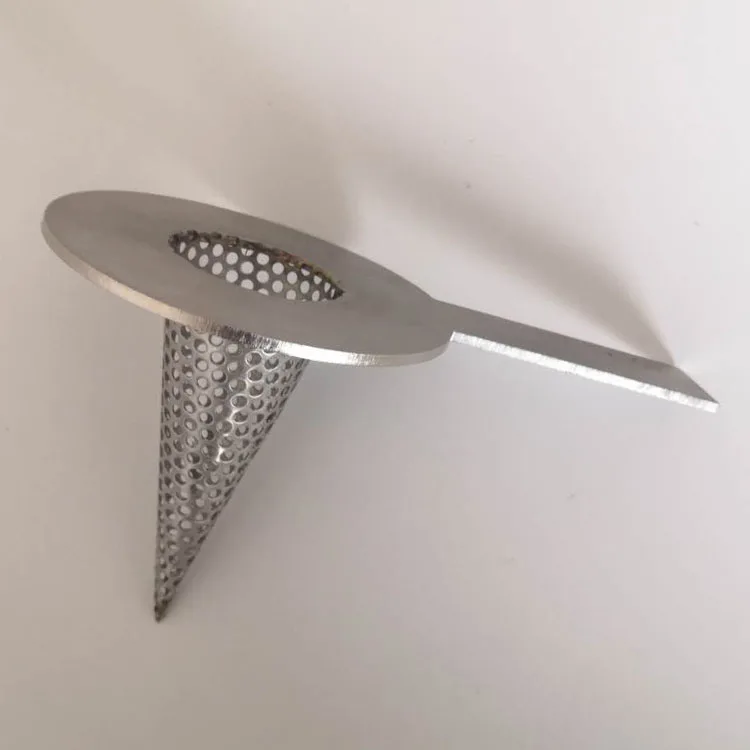 stainless steel woven wire mesh strainer filter screen bucket chinese manufacturer pipe strainer