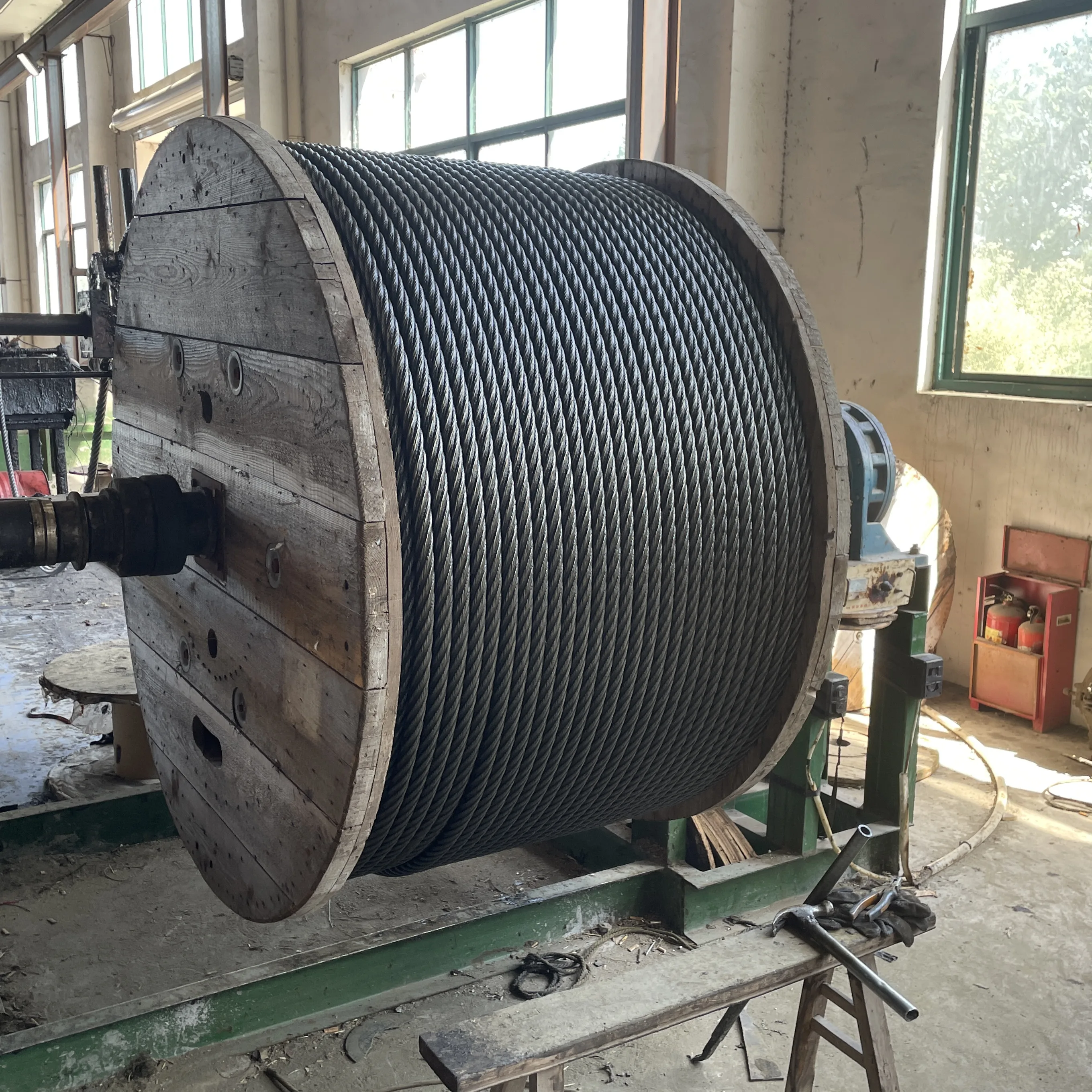 6*19s 21mm 23mm Black Bright Ungalvanized Steel Wire Rope of DIN3060 En12385 Factory