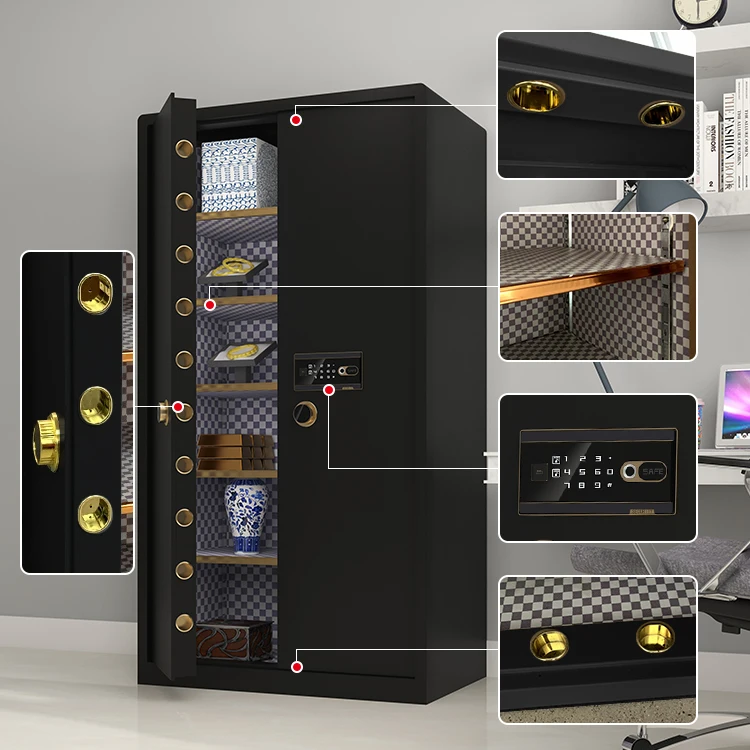 Sanjian steel material high quality key password electronic lock large Commercial use burglary Home hotel office safe box