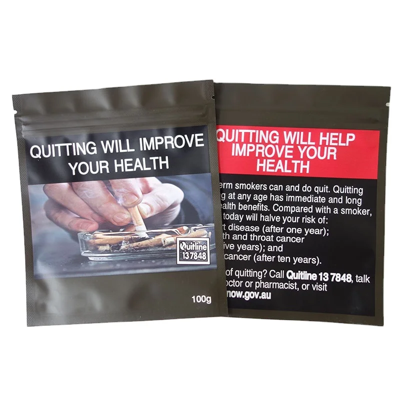 25g 30g 50g 100g hand rolling tobacco pouch/empty tobacco pouch/loose tobacco packaging bags