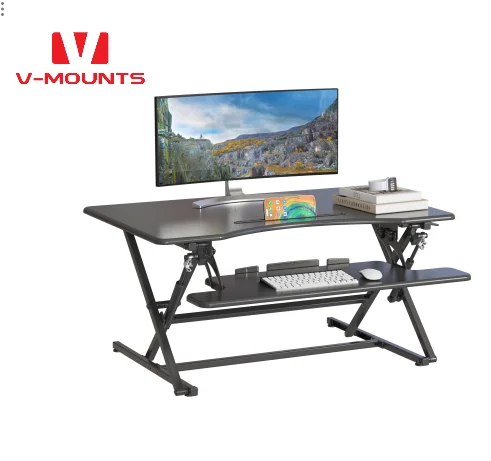 V-mounts Multifunctional Monitor Stand folding Laptop Desk Stand standing Desk Workstation VM-GSD12
