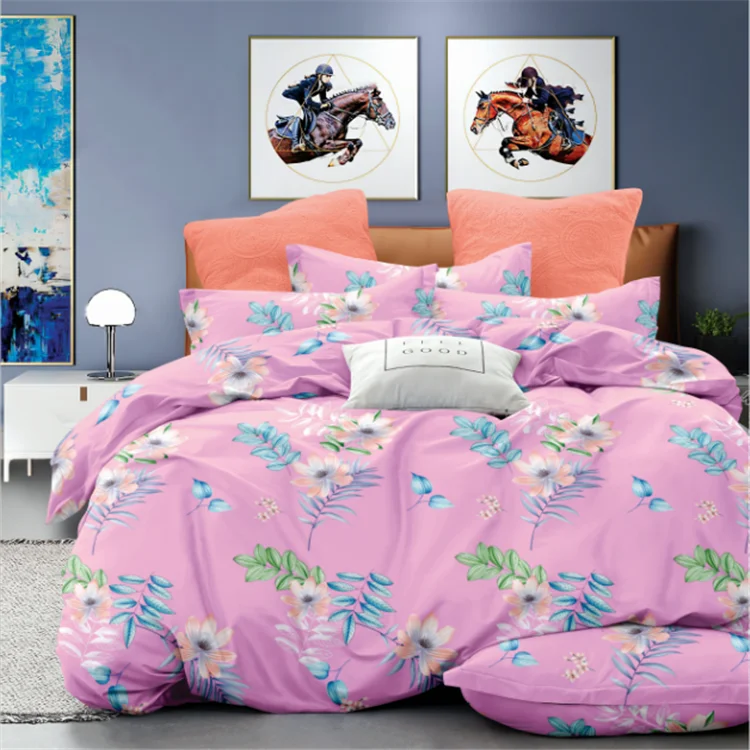 wholesale china supplier home textile cotton fabric reactive print duvet cover/quilt/bed sheet/comforter/european pillow