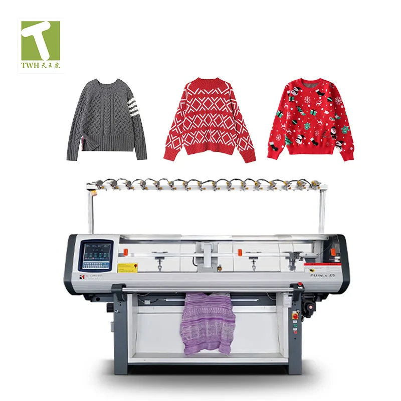 Single system high speed automatic computerized towel knitting machine Sweater Scarf Collar  flat knitting machine