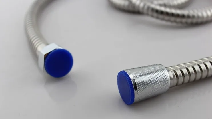 1.5m extension to 2m stainless steel flexible ss spring shower hose manguera flexible de acero