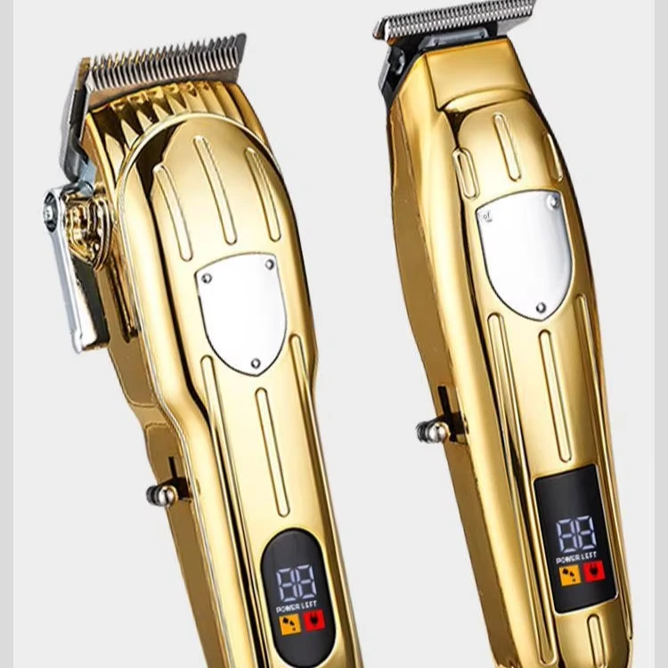 Electric Hair Clipper Engraving Cutting Machine 2-in-1 Set Digital Display USB Hair Salon Home
