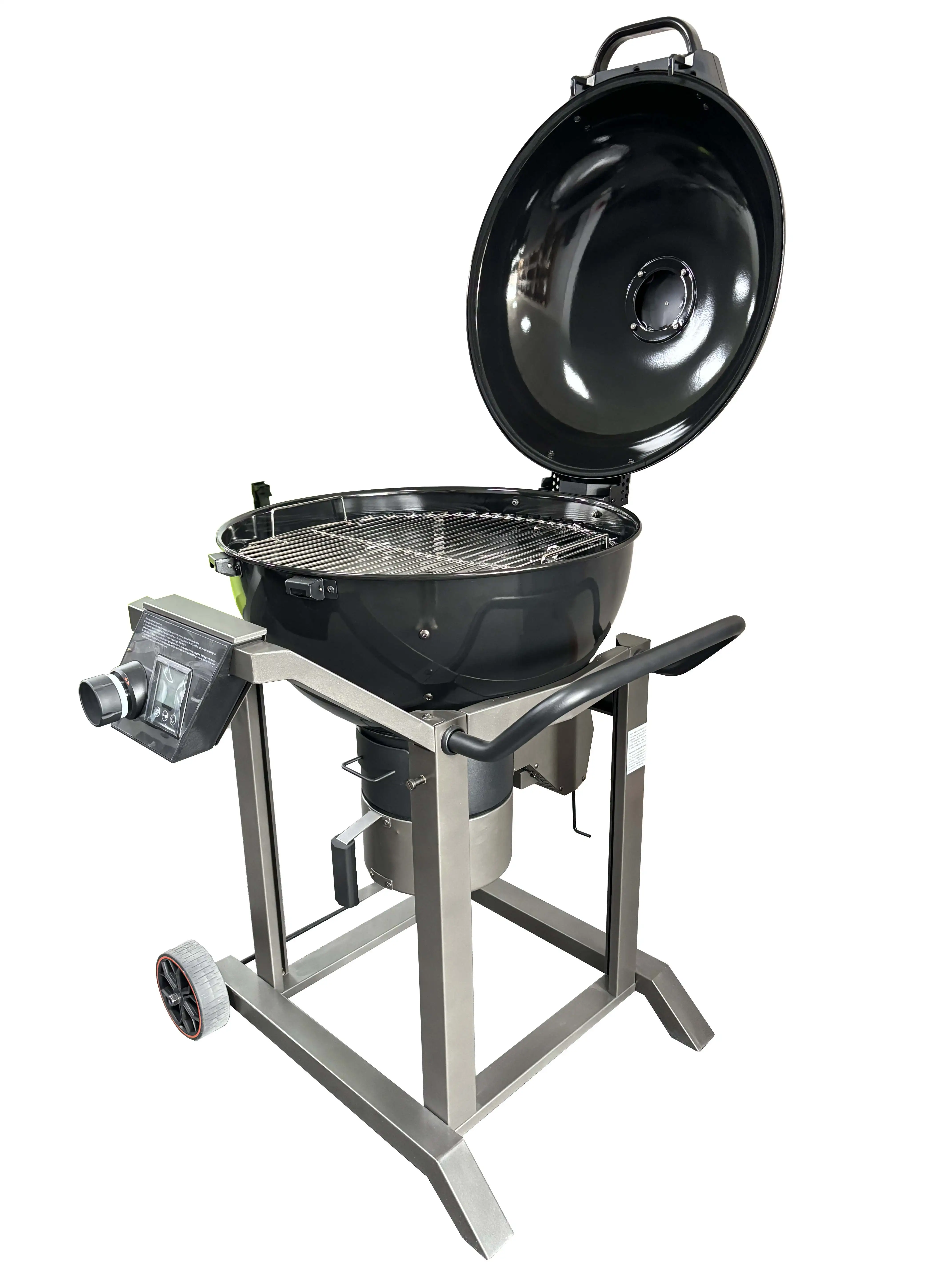 Clearance Portable Smart Round Charcoal Grill Battery Temperature Control Bbq Grill Charcoal Grill Outdoor