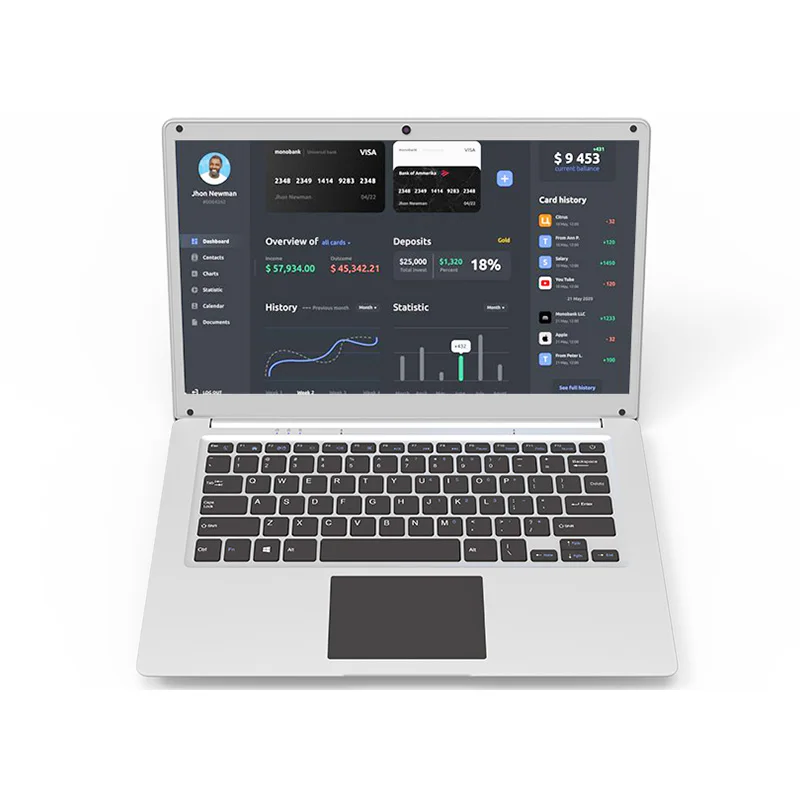 Фабрика OEM 14 1 дюймовые ноутбуки Четырехъядерный 4 Гб HDD 500 ноутбук со всеми языками