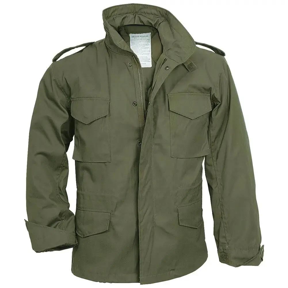 Pengda 2024 reliable wholesales Nylon/Cotton M65 Olive Green American Jacket