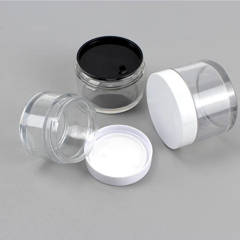 120g 150g PET plastic transparent thick wall round cream hair film jar mud film wide mouth plastic jar