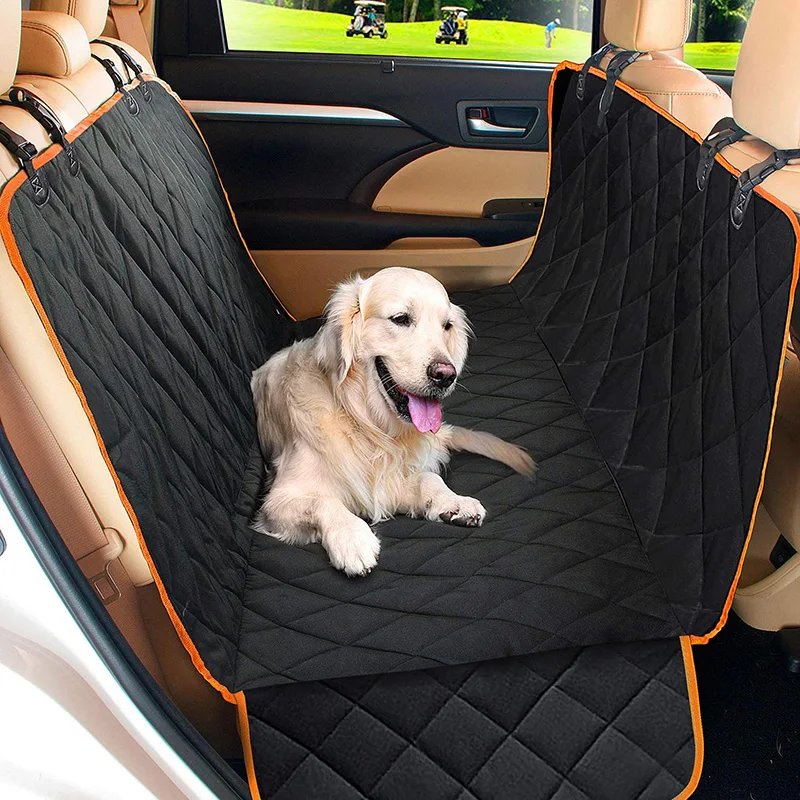 Waterproof Pet Dog Hammock Dog Car Seat Cover Mat Durable Anti-Scratch Pet Dog Car Seat Cover With Side Flaps
