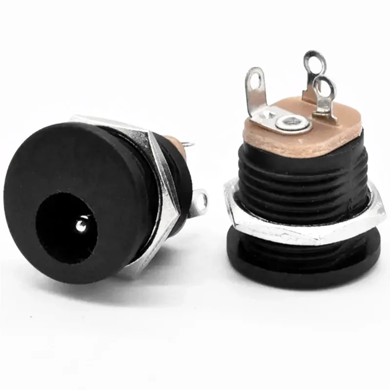 DC-022 Plug Socket 3 Pin Connector IP65 Waterproof DC Jack M12 5.5 3.5 2.5 2.1 2.0 1.3 1.1 MM 5.5MM 3.5MM 2.5MM 2.1MM 2.0MM 1.3M