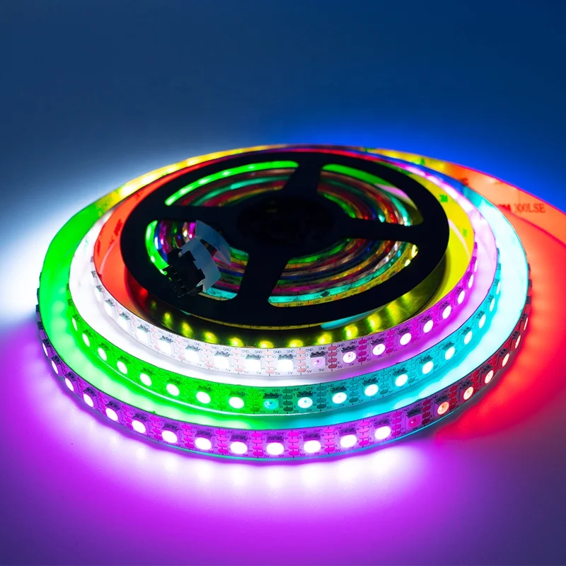 Conspower Addressable LED Strip Magic LED Strip 96 LEDS/M Bulit-in IC APA102 5050 RGB 5V 12mm PCB