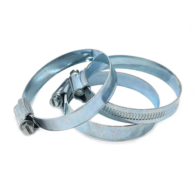 Factory steel zinc plated heavy duty pipe clamps  stainless steel 304 316 3/4 inch hose clamp pipe fittings