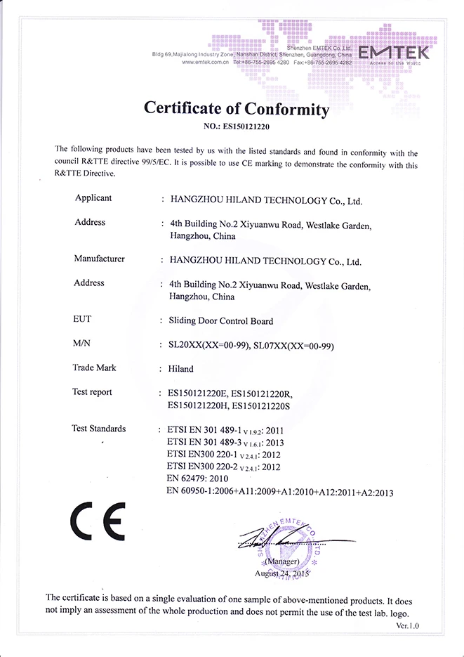 Hiland 2024 Sliding Door Control Board SL0720 Durable in Use