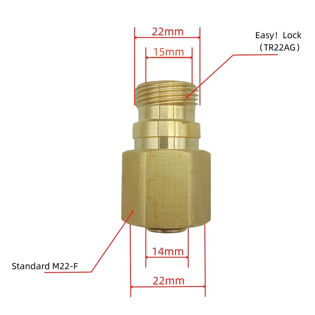 Адаптер Easylock серии TR22 с четырьмя головками Адаптированный к новой мойке высокого давления Kacher HD