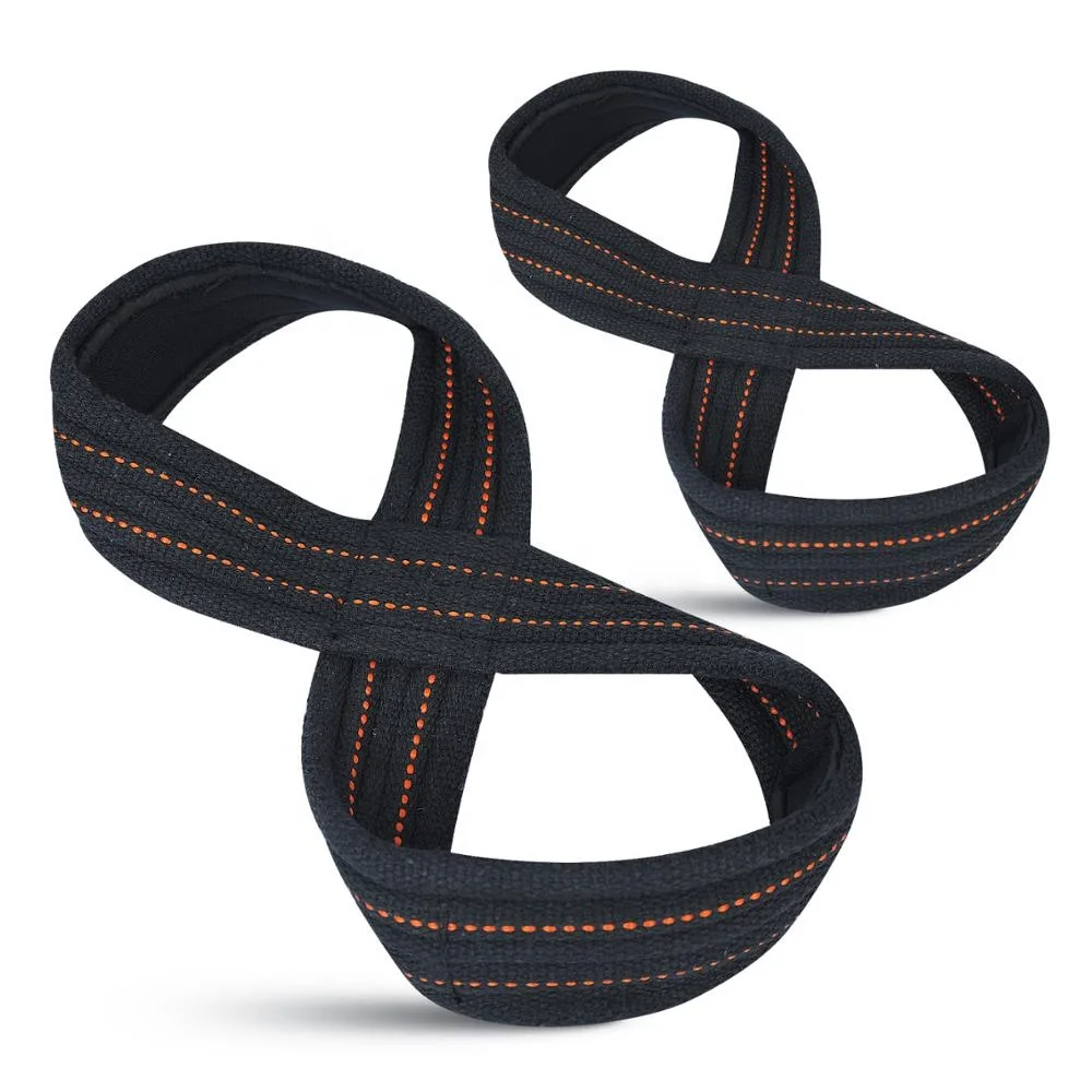 Figure 8 Lifting Straps for Deadlift, Powerlifting, Strongman, Cross Training Strong Weightlifting Wrist Straps