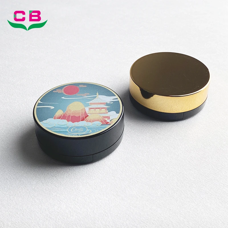 Choebe new Luxury CC air cushion Portable Cosmetic Makeup Case Container With Powder Sponge Mirror For Bb Cream