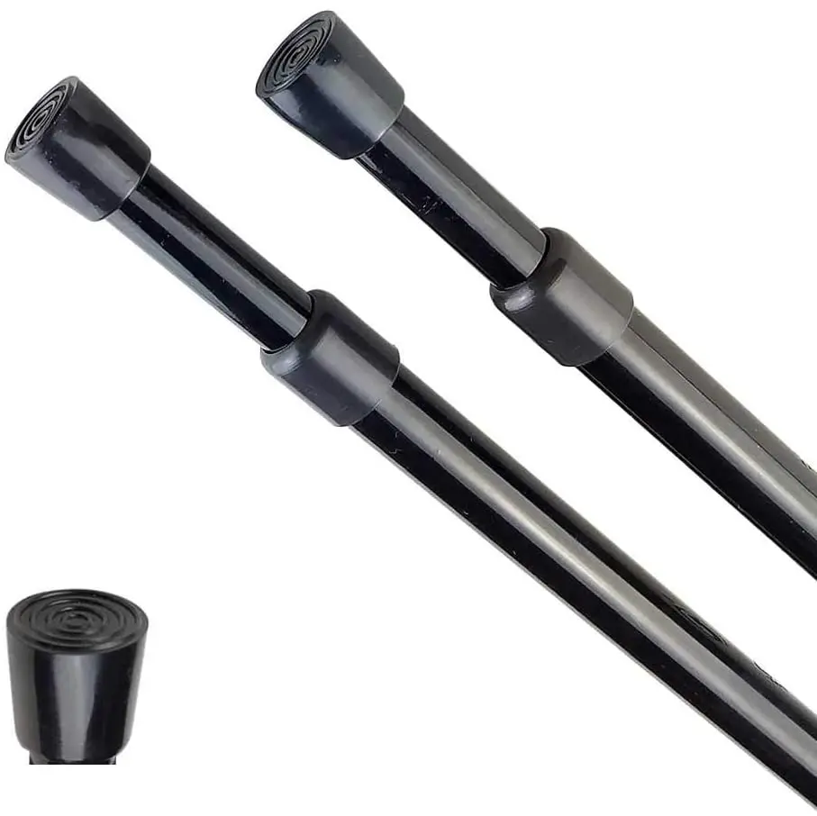 Wardrobe Antiskid Hotel iron Round Fixed Shower Curtain Bathroom curtain Rod curtain pole