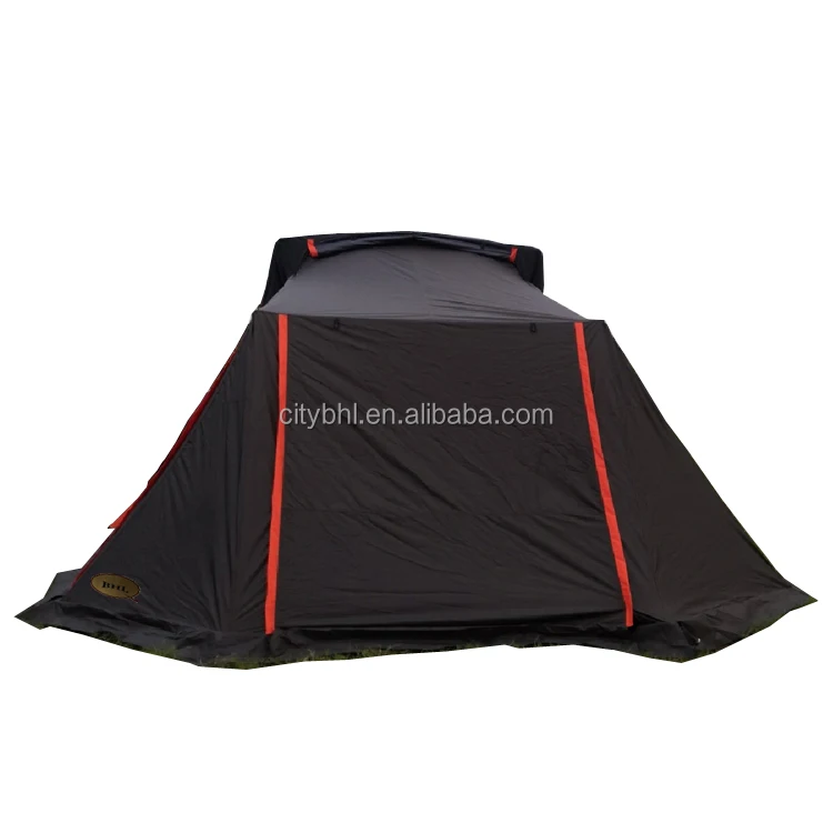 BHLQ leader factory whole sale High quality aluminum car rear top rooftop camping 2-3 3-4 6-8 10 person soft shell roof top tent