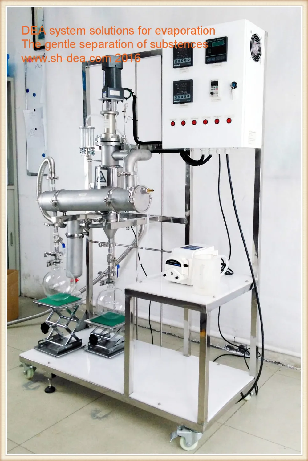 DEA-BML-5  Hydraulic Thin Film Evaporator Agitated Extracting Oil Purification Plant Whole Process Line Equipment