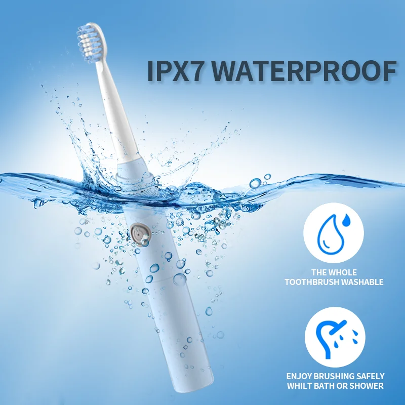 New Electric Toothbrush Smart Wholesale Hot Sale With Replaceable Battery Powered Oem Sonic Toothbrush For Adult Waterproof
