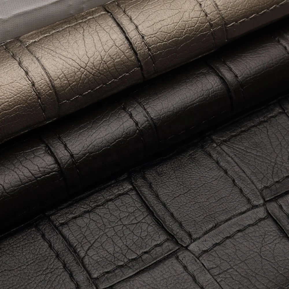 Selected Interior Design Ultra modern style Leather texture, rattan mat pattern Vinyl material for Clubhouse private space