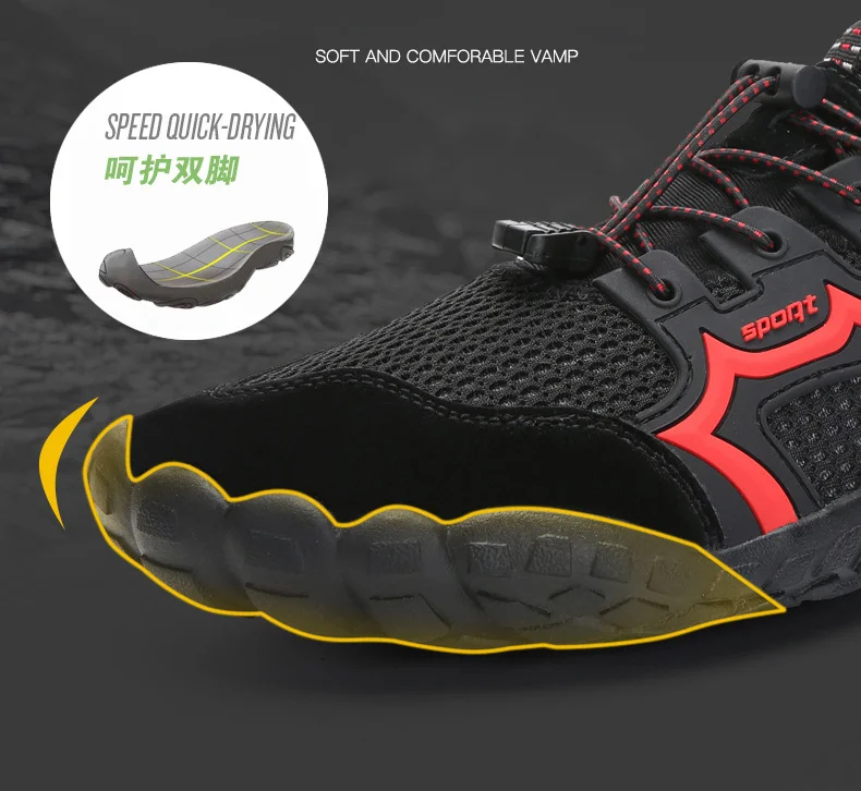 Free samples Wholesale Lightweight Breathable Quick Drying Slip On Fashion Outdoor Mesh Casual Aqua Water Shoes