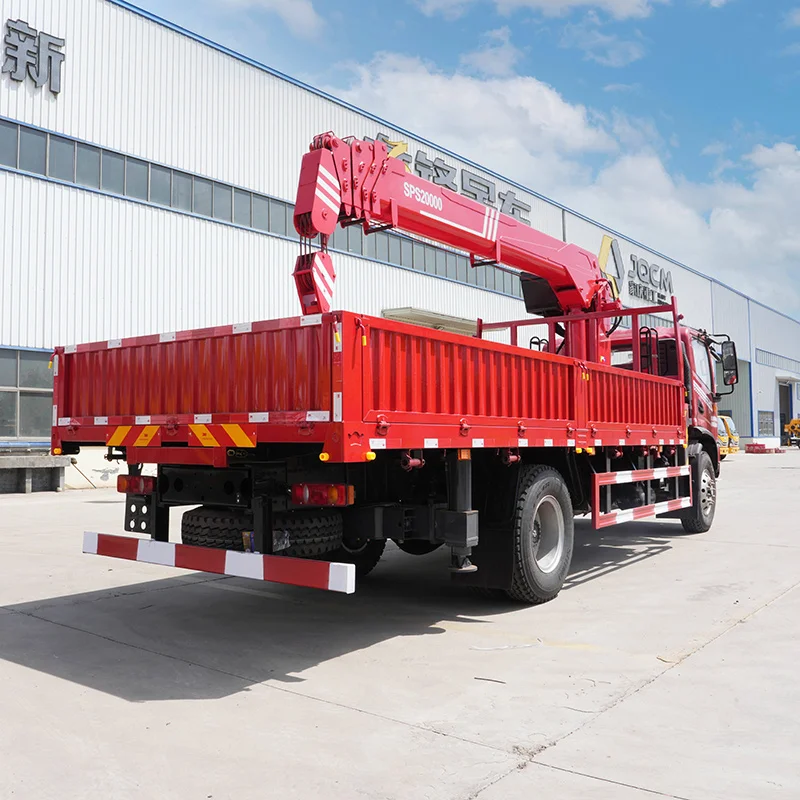 JQCM Free Shipping Truck Crane 8 Ton ISUZU HOWO Chassis Custom Factory Boom 5Ton 10Tons Machine Prices