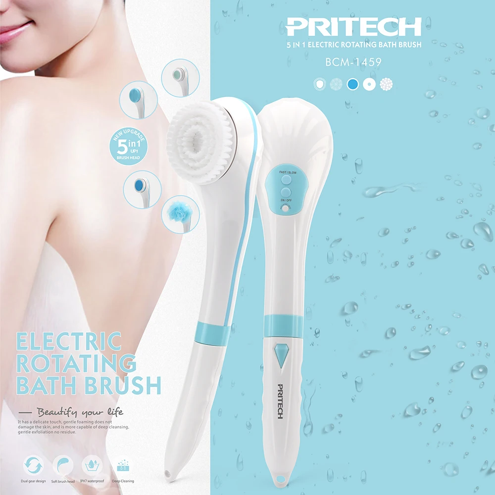 Mywarmstar USB charging rechargeable silica gel Ningbo bath brush massage bath washer cleaner electric  brush