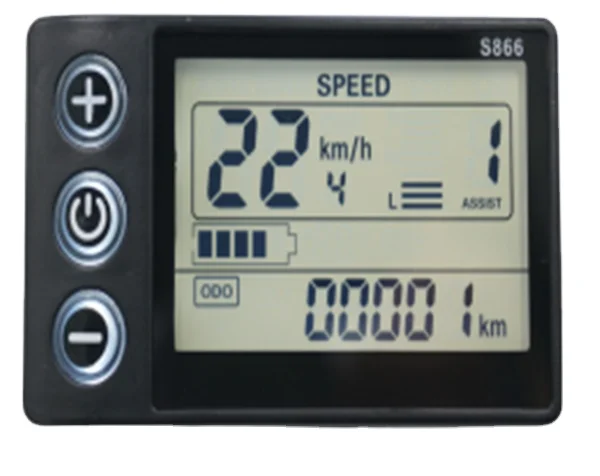 EMC CE /ROHS/ Ip65 approval 24v,36v,48v  e bike lcd display with water-proofed connector for ebike