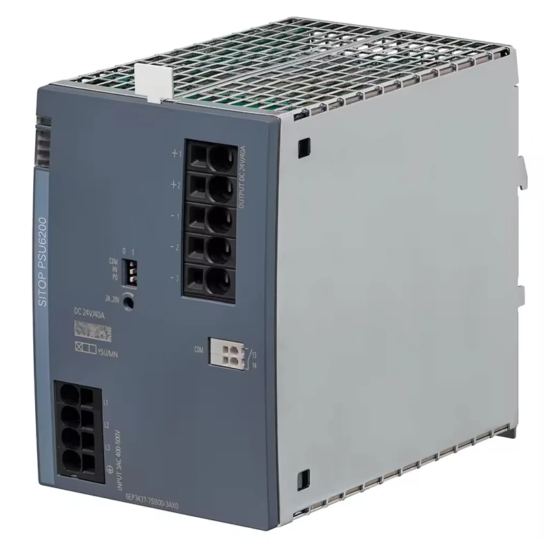 SITOP PSU6200 24 V/40 A stabilized power supply Input: 400 - 500 V AC Output: 24 V DC/40 A 6EP3437-7SB00-3AX0
