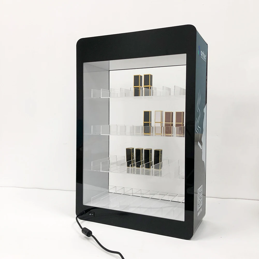 Fashion Design Led Light Smoke Tobacco Store Display Shelf Acrylic Tobacco Display Stand Cigarette Display Rack