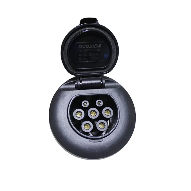 Тип 2 ev гнездо 62196 Женский на выходе 50A DSIEC2a-EV50S