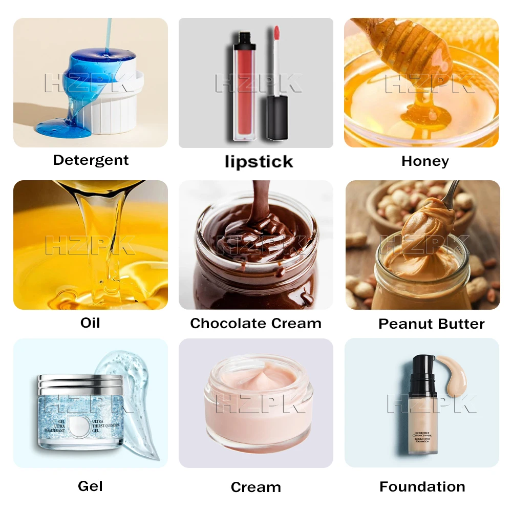 hzpk A03 manual small scale 10ml rollon oil piston lipstick filling machine paste liquid bottle filler for sale