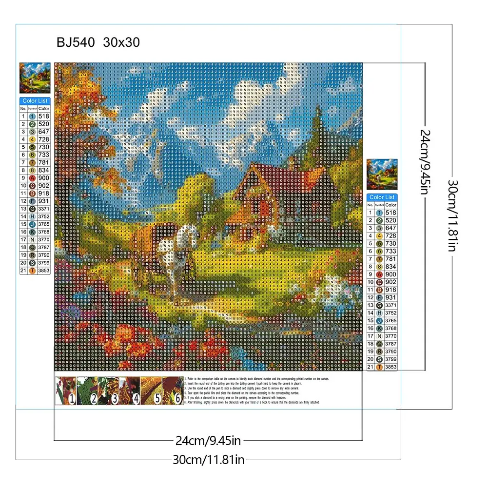На заказ 30*30 см DIY домашний декор алмазная живопись Полностью круглый 5D акриловый Декор для гостиной