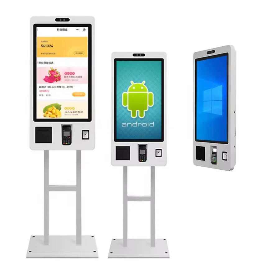 Payment Kiosks Touch Screen Kiosk 15.6 Inch Wall-mounted Pos Machine Self Ordering Payment Terminal Kiosk Self Service