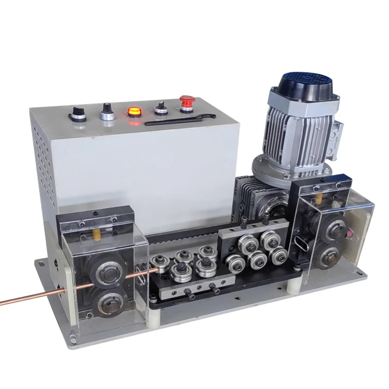 Roller feeder straightening machine 10 wheel wire straightener with 750W motor