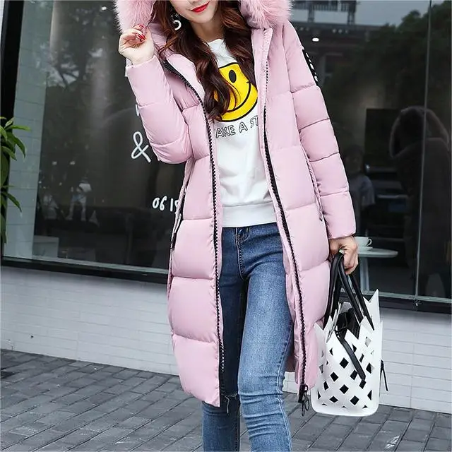2024 winter black zipper faux fur hoddies warm fluffy winter jacket coats for women long coat mid lengths