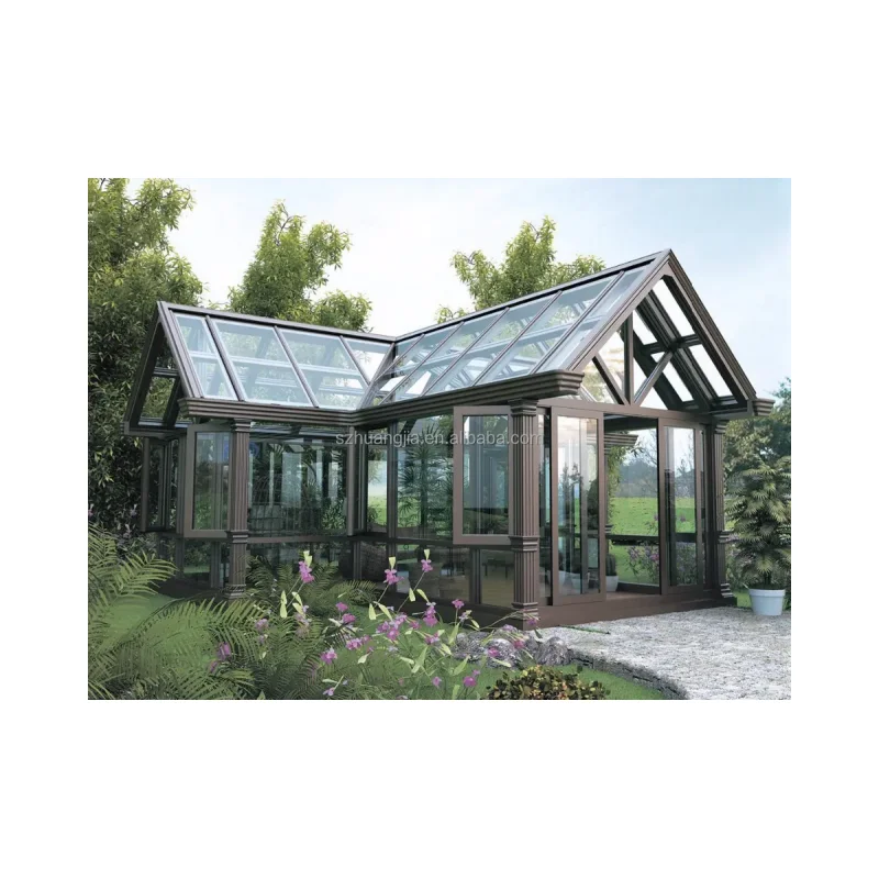 Garden Glass China Customized Sun Room with Bi-folding Security Door Supplier Hurricane Resistant 12ft *10 Ft Lowes Sunrooms