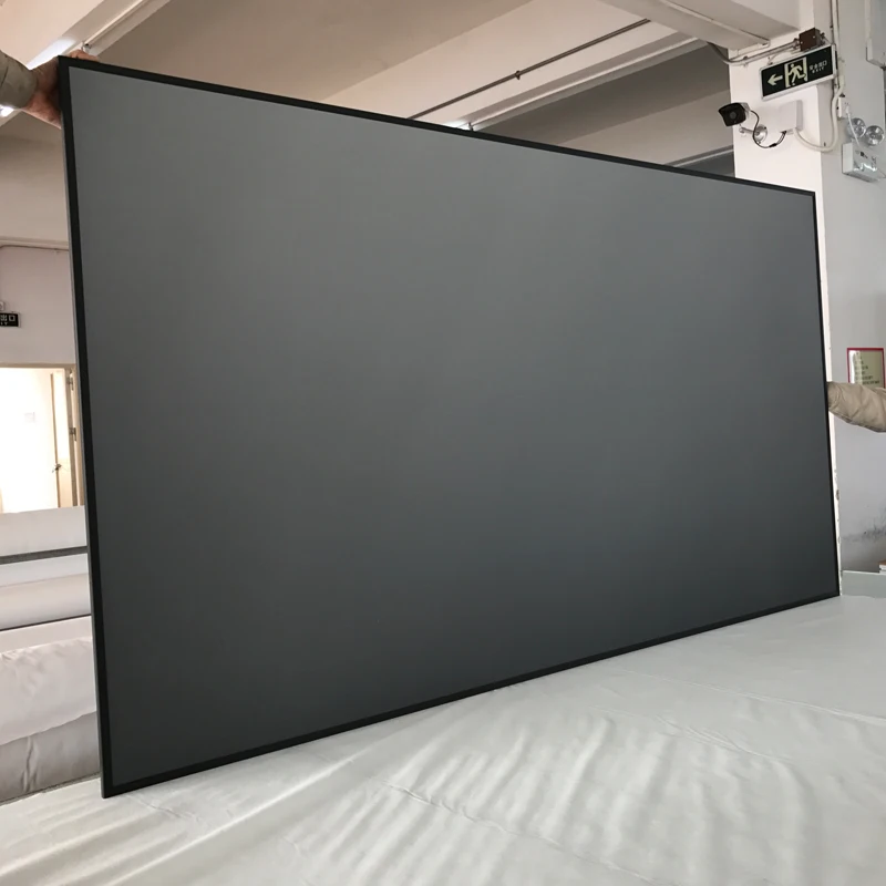 
150 inch electric projection screen tab tension home theater projector screen with 4k fabric for normal throw 