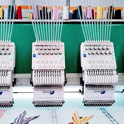 Yonthin как tajima высокая скорость 15 головка для компьютеризированной вышивальной машины автоматическая компьютеризированная вышивальная машина