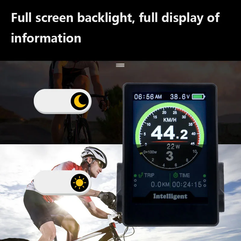 E-bike Indicator P850C 850C Full Color LCD Display  Bafang Mid Crank Motor 36V 48V 52V 60V ebike conversion kit