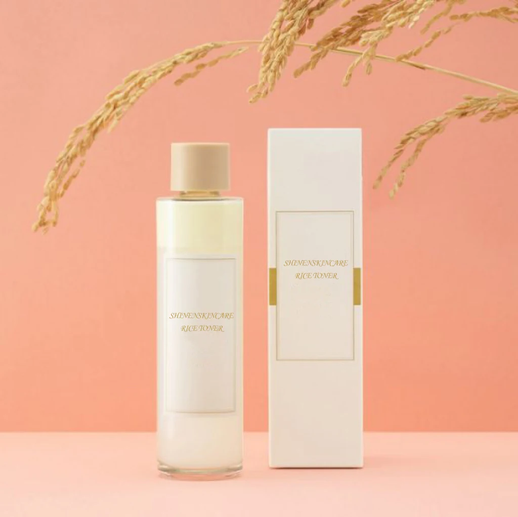 Korea face care hot sell whitening brightening moisturizing remove fine line rice toner