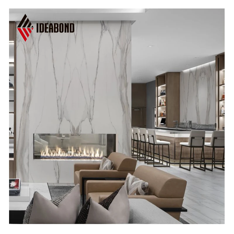 Novel Design China Wholesale 4X0.15mm PE Coating Stone Finish ACM ACP Sheets Marble Granite Pattern Aluminium Composite Panel