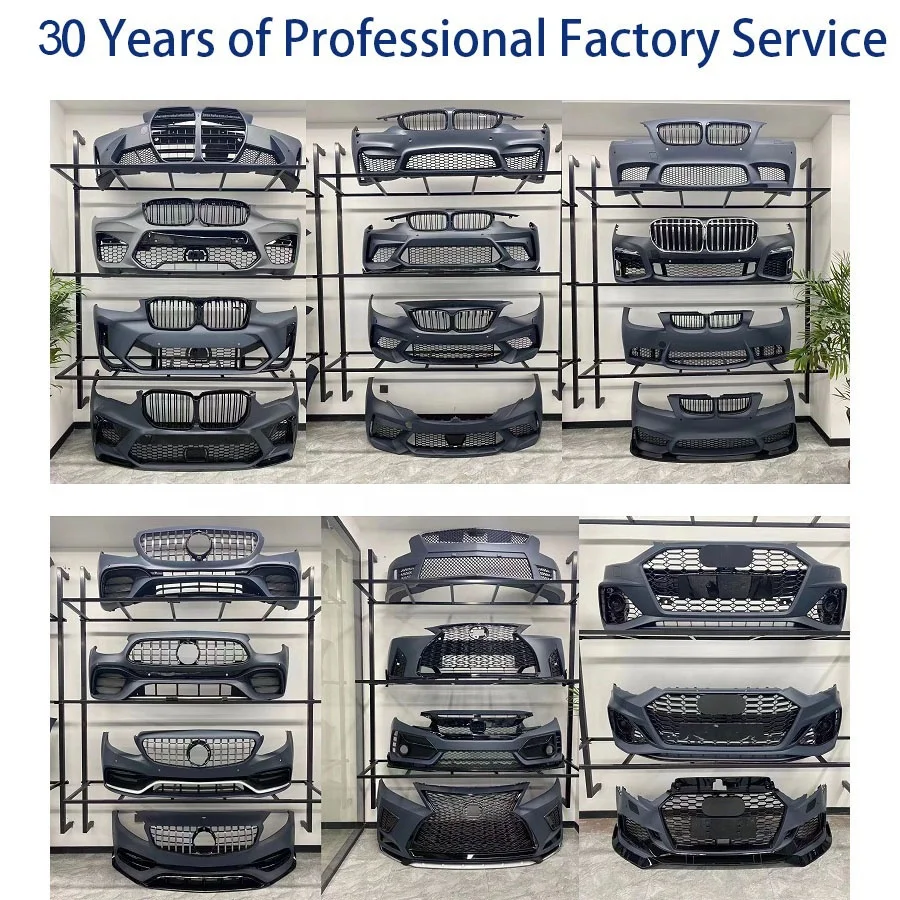 High Quality Body Kit For 12-18 Audi A6 C7/C7PA  Upgrade 23 A6L C8PA Front car bumper with grill fender hood