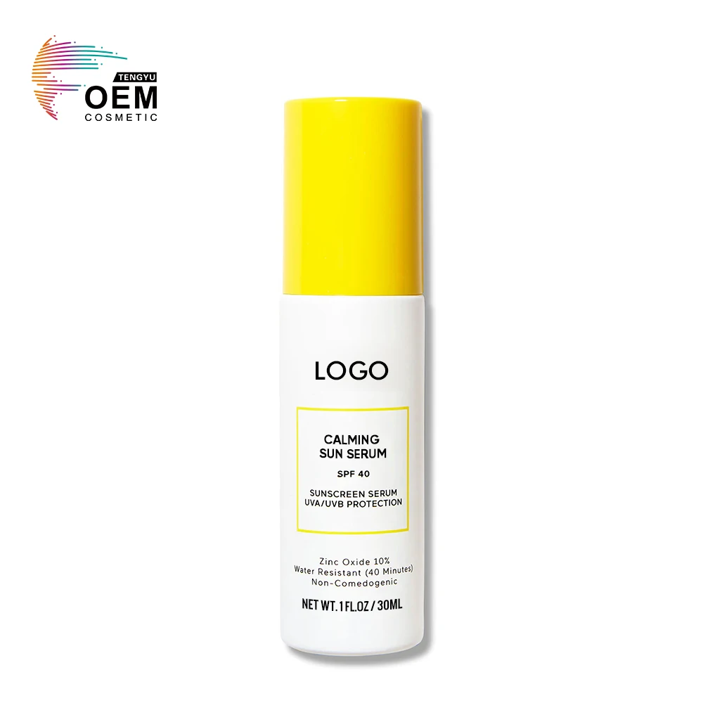 Wholesale Organic Face And Body Sun Defense Coconut Fruit Calm Moisturizer Sun Creme Light Sun Serum Sunscreen Spf 40