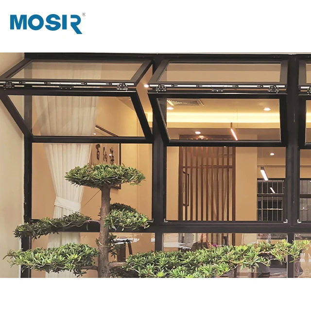 Widely Used Soundproof Waterproof Tempered Double Glass Aluminum Alloy Folding Window For Houses