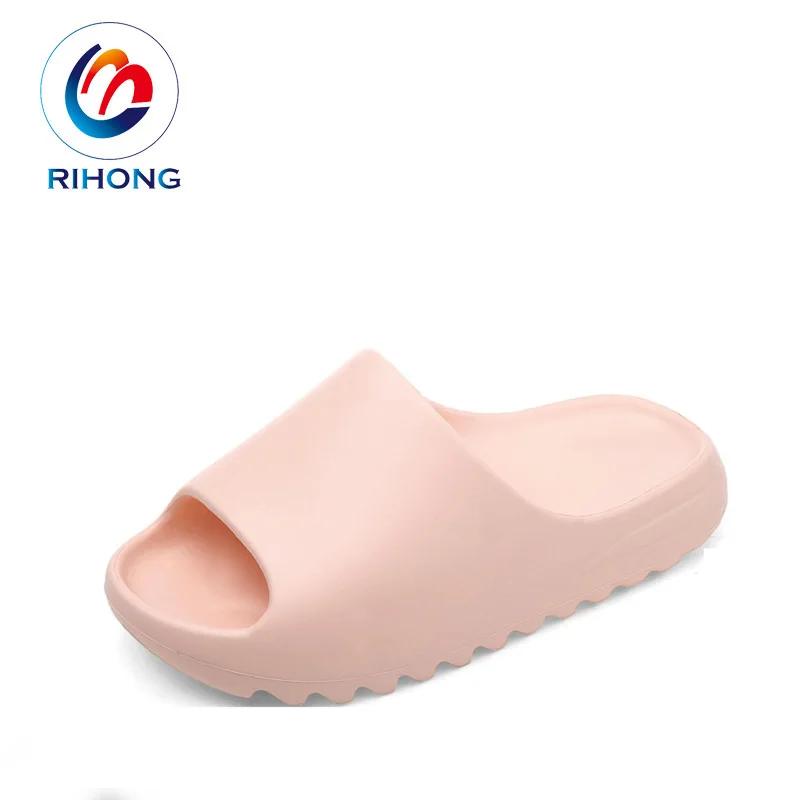 promotion high quality eco light eva summer plain brand logo slipper children kids yezzy sandals